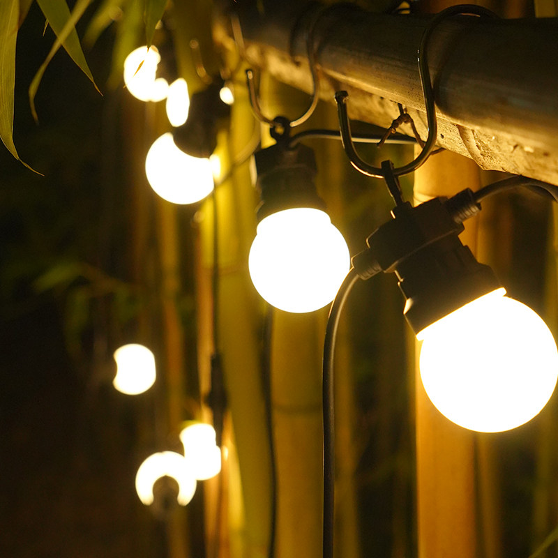 阳台花园布置灯泡低压庭院防水led彩灯闪灯串灯满天星户外求婚