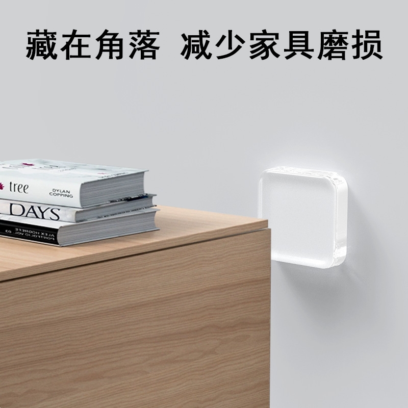 透明硅胶防撞垫门把手门挡门碰冰箱门缓冲器防撞贴门吸防碰撞神器