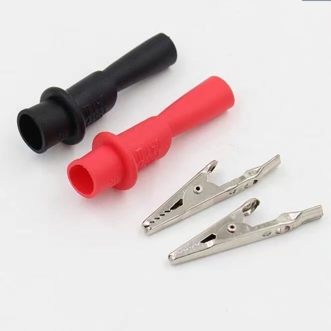 万用表鳄鱼夹 电容夹 表笔转接头 连接器测试夹 鳄鱼测试电源夹