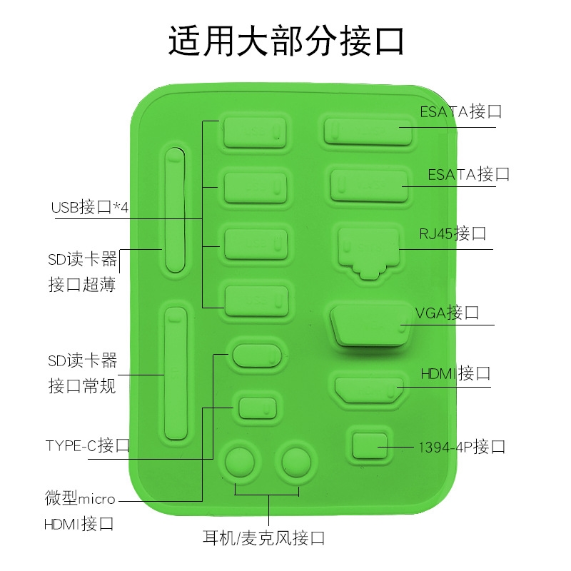 显卡防尘塞HDMI保护套防尘帽盖子电脑视频接口防氧化防潮塞防尘塞
