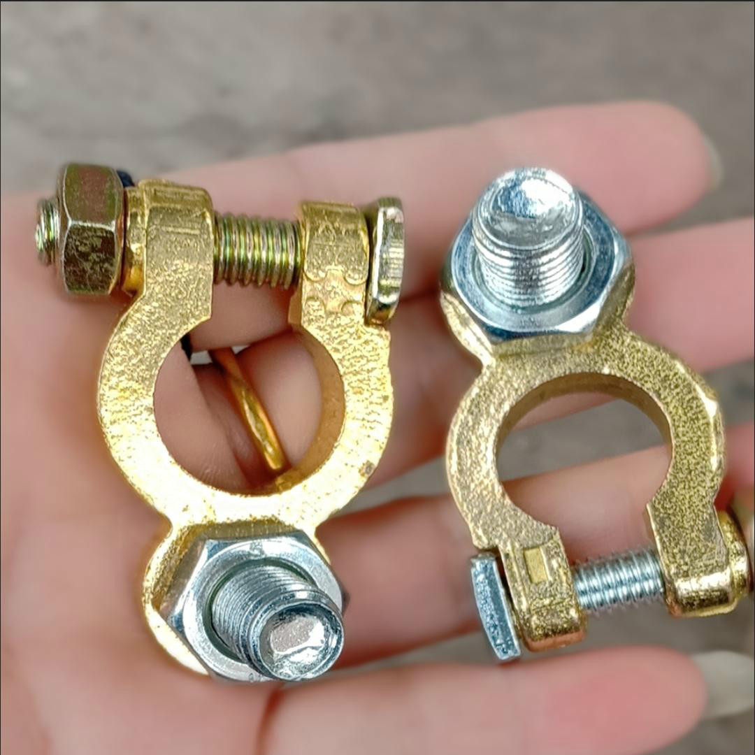 汽车电瓶断电开关桩头卡子铜加厚接线端子夹头电瓶柱接头桩夹子