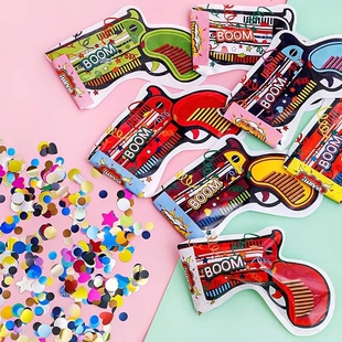 毕业季自动充气礼花枪礼筒炮手持喷花枪筒拍照接亲道具结婚礼炮枪