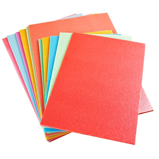 儿童美术吹塑纸4mm版画材料专用吹塑板8ka3a4厚混色8开手工diy幼儿园