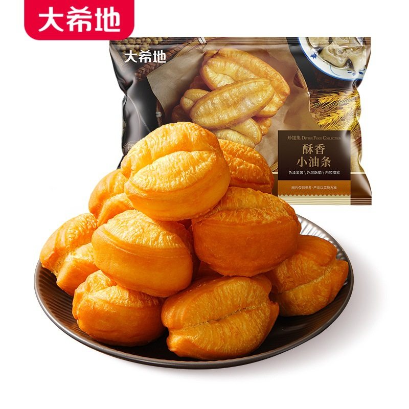 【大希地】酥香小油条100g火锅油条食材速冻早餐家用速食面点
