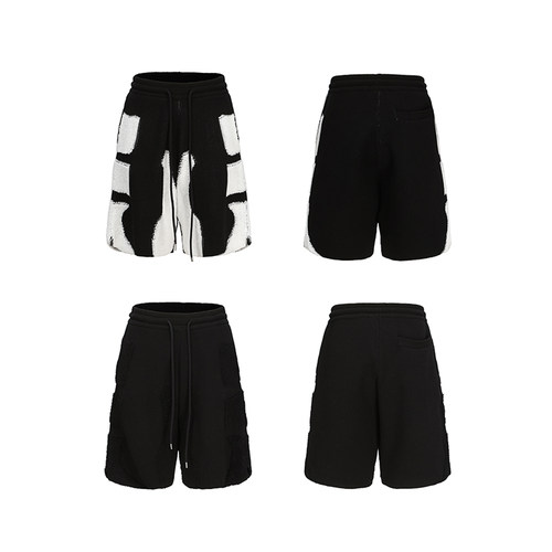 FVVO短裤嘻哈撞色朋克