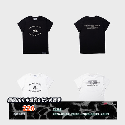 FVVO Rhinestone Slogan Tee   烫钻标语半袖