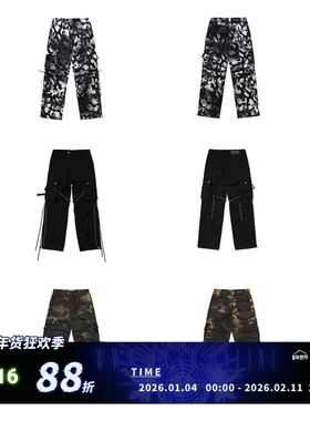 FVVO 2023AW  RIVET CARGO PANTS  铆钉绑带工装裤