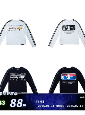 FVVO Parody Logo Slim-Fit Long Sleeve Tee 恶搞logo 修身长袖
