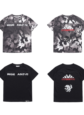 FreeWorldOrder  Cracked printed T-shirt  裂纹印花T恤