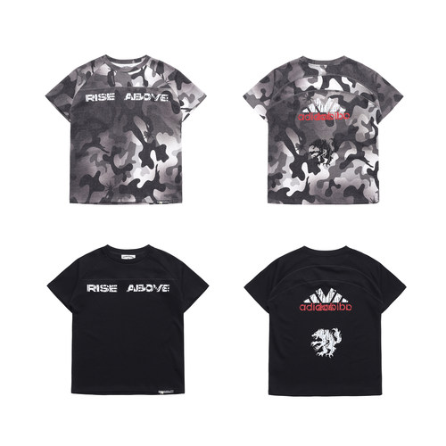 FreeWorldOrder  Cracked printed T-shirt  裂纹印花T恤