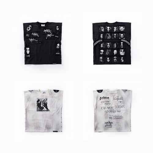 FVVO  “whoop”applique vest贴布印花水洗背心