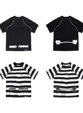 FreeWorldOrder RISE ABOVE  raglan sleeve T-Shirt