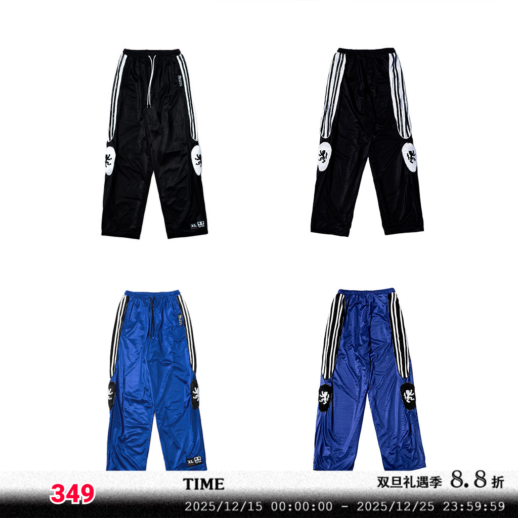 FVVO Wild Spirit Embroidered Wolf Pants 狼纹刺绣运动裤