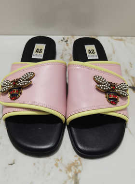 AS断码清仓女外穿外出平底凉鞋夏季新款沙滩拖鞋高级感AM80145