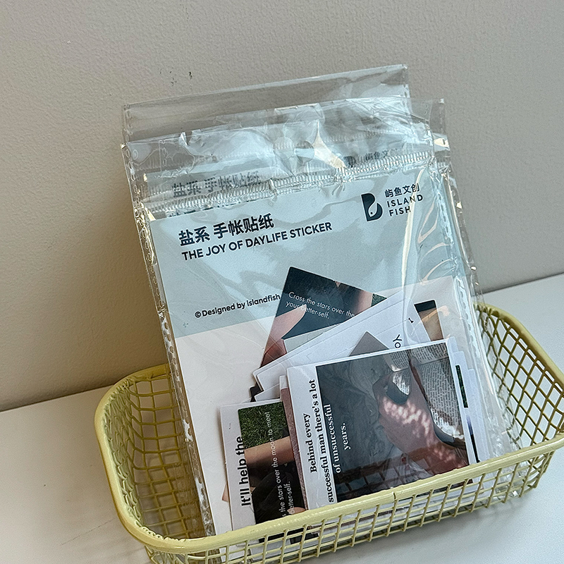 Islandfish屿鱼文创“ins海盐系”手帐贴纸复古手账本装饰素材