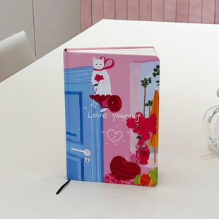 屿鱼文创情绪觉察日记本正念疗愈笔记本A5感恩每日打卡记录本子