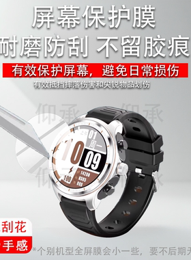 适用华强北LC19手表钢化膜华强北lc19腕表保护膜1.53英寸顶配版智能蓝牙耳机手表屏幕贴膜多功能运动手环玻璃
