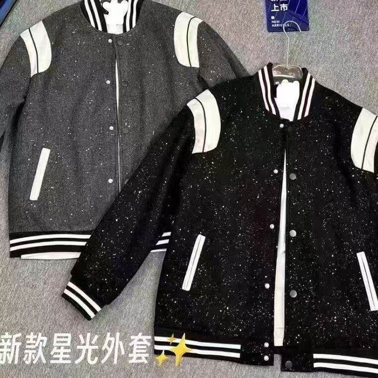 美式复古棒球服夹克上衣潮