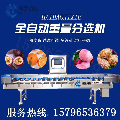 海参小龙虾螃蟹重量分级秤 土豆洋葱鸡爪分拣机全自动称重分选机