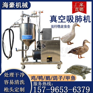 新款 全自动杀鸡掏肺机器 家用家禽真空吸肺机 鸡鸭鹅内脏处理设备