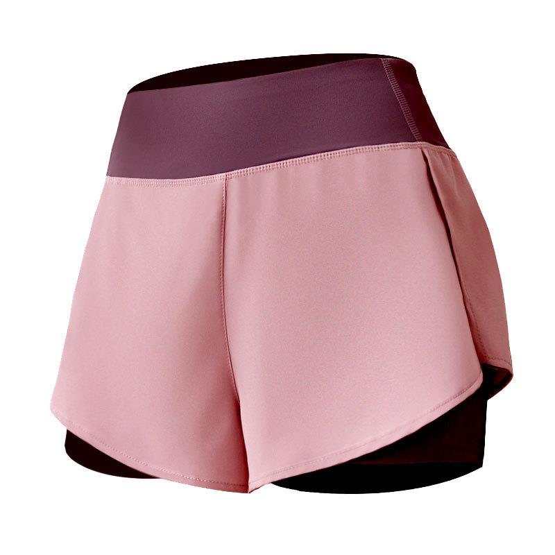 Hidden pocket sports shorts with night light compression