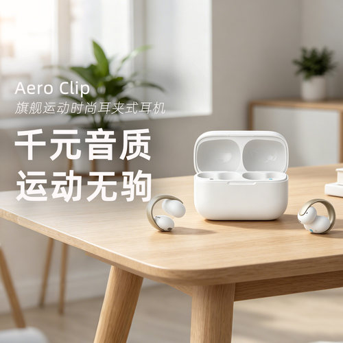 Soundcore/声阔 AeroClip无线蓝牙耳机跑步锻炼耳夹式不入耳耳机