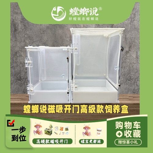 鸣虫生态饲养盒造景别墅鸣虫盒昆虫盒跳蛛蝈蝈螳螂饲养盒螳螂说