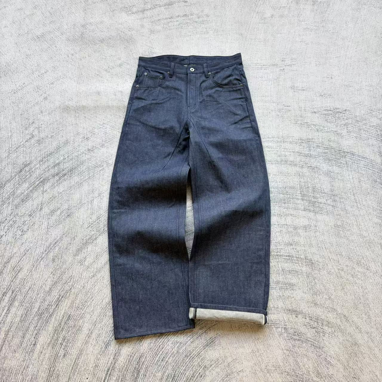 thumbnail for Fmade navy blue and red trimmed denim