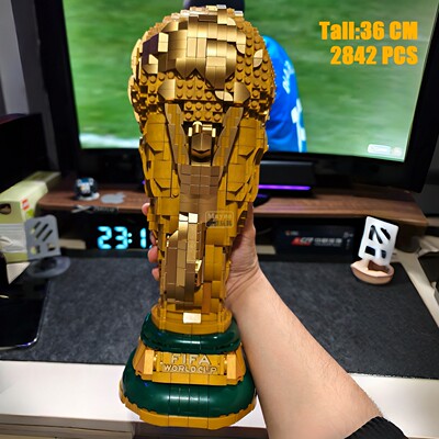 国际足联大力神杯世界杯拼装积木