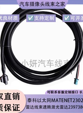 泰科以太网MATENET2302510-9雷达线束速腾激光雷达2397380-1定制