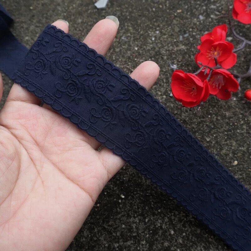 6厘米宽深藏蓝色无弹力棉
