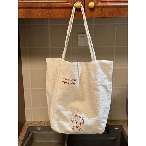 2025新款条纹帆布包韩系