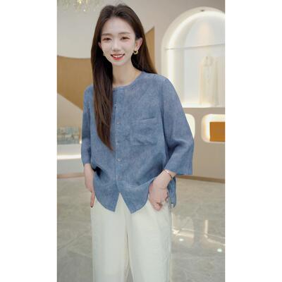 RH桑蚕丝衬衫新款设计