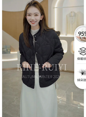 RH【隐奢】质感轻奢棒球领莫代尔混纺面料95白鹅绒羽绒服100544