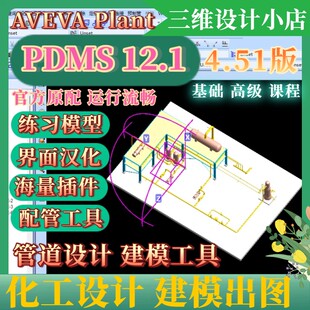 PDMS 12.1化工设计配管软件三维管道建模出图远程服务