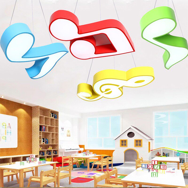 幼儿园吊灯幼儿园音符吊灯大厅灯