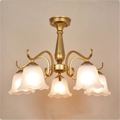 简约灯饰新款 欧式 铁艺铜色烤漆复古吸吊灯客厅卧室餐厅书房美式