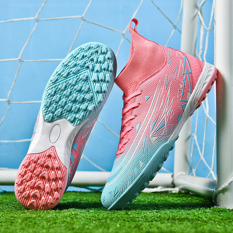 C罗高帮刺客2026春季新款足球鞋碎钉儿童男童女童成人比赛训练鞋