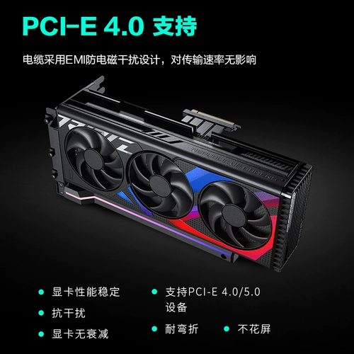 Chase Wind Pgpukt 4.0 Вращающаяся графическая карта Argb Вертикальная крошка pcie 4.0 Расширенная линия NV5NV7 Шасси