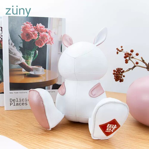 zuny皮质摆件北欧风书档生肖礼物