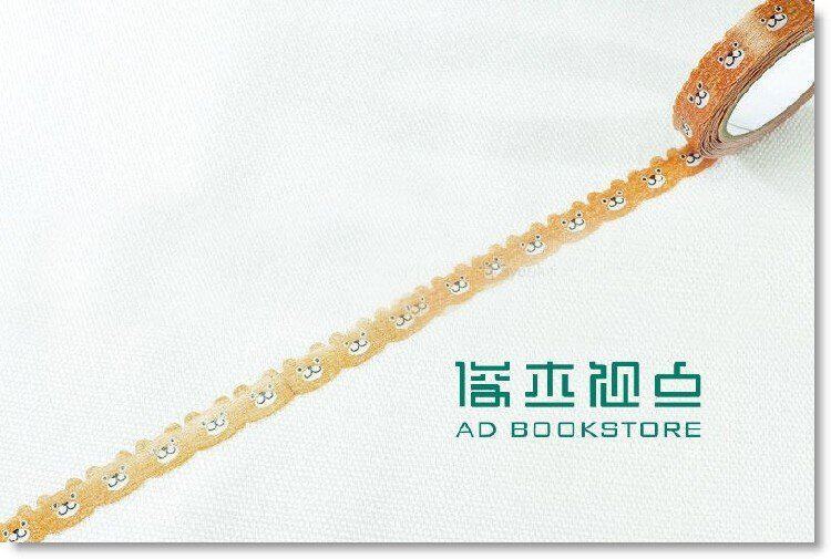 现货 日本進口nami.nami-Deco和紙膠帶 -BEAR(TM00223)