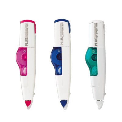 日本plus普乐士大容量透明修正带