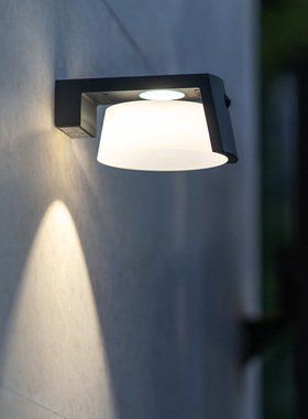 ume太阳能户外壁灯led室外防水洗墙景观庭院灯现代轻奢感应路灯