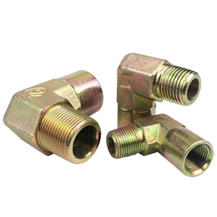 内外丝弯头液压铁过渡接头1 2 3 4 6分1寸直角内外丝高压油管接头