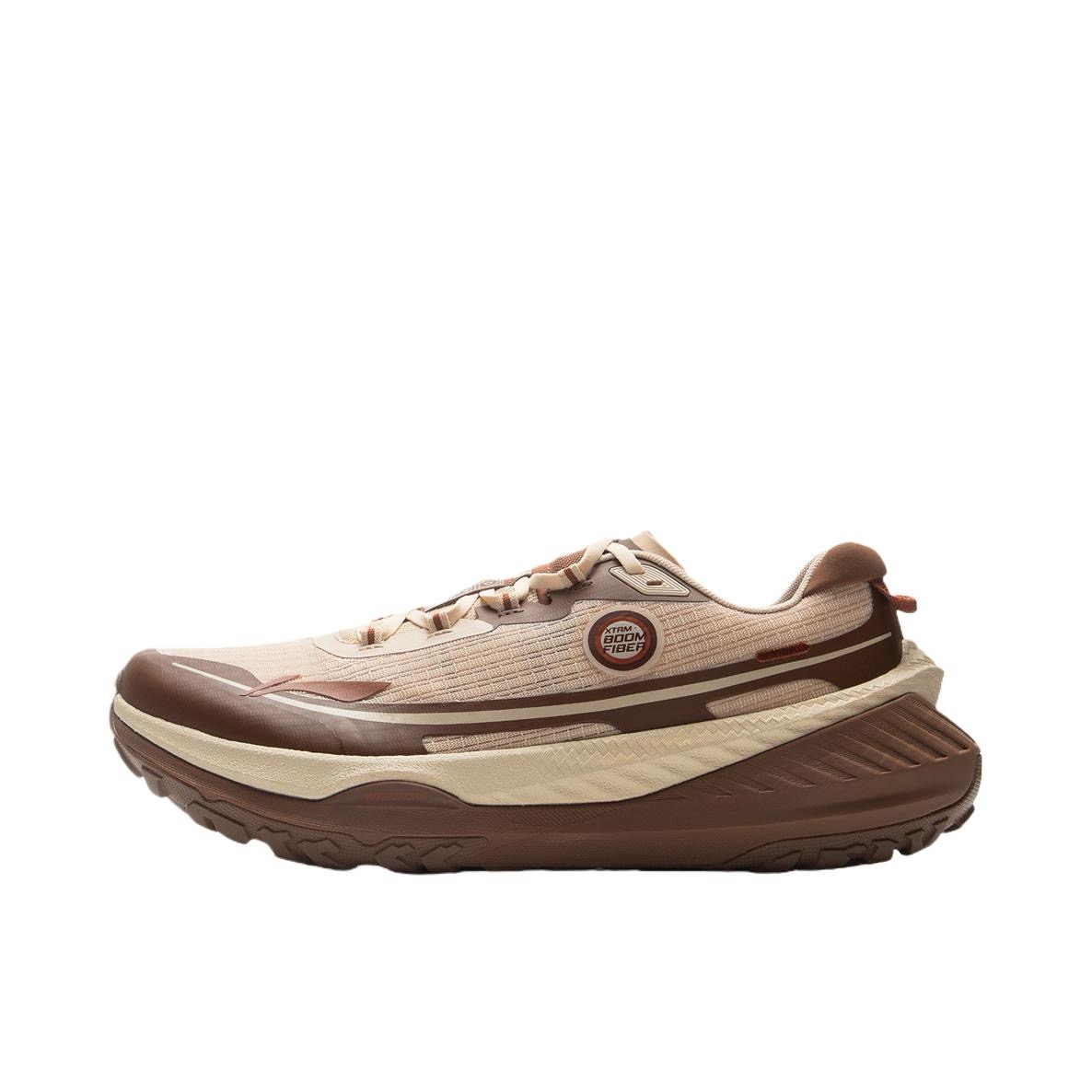 李宁正品2025春季新款的卢 V2男子䨻丝轻量高回弹越野跑鞋ARNU009