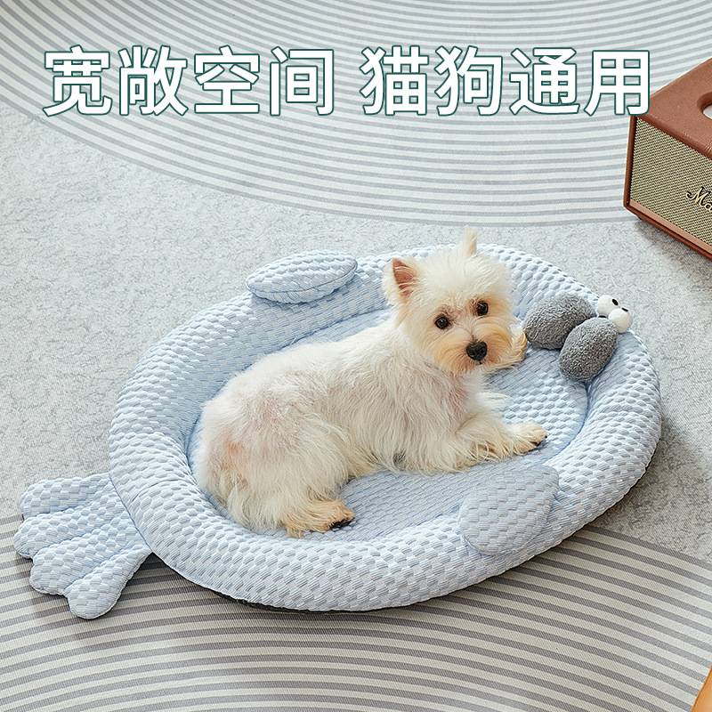 狗窝夏季凉窝宠物窝春夏透气豆豆冰垫猫睡觉用凉感围挡窝猫窝猫咪