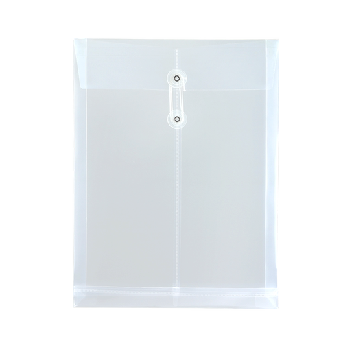 50个透明塑料档案袋A4尺寸防水防潮文件袋PP办公文件收纳大容量绕绳文件袋批发定制