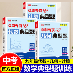 中考数学代数几何计算典型题专项训练九年级总复习空间与图形的认识方程组与不等式组圆变量与函数统计与概率实数分式整式的运算