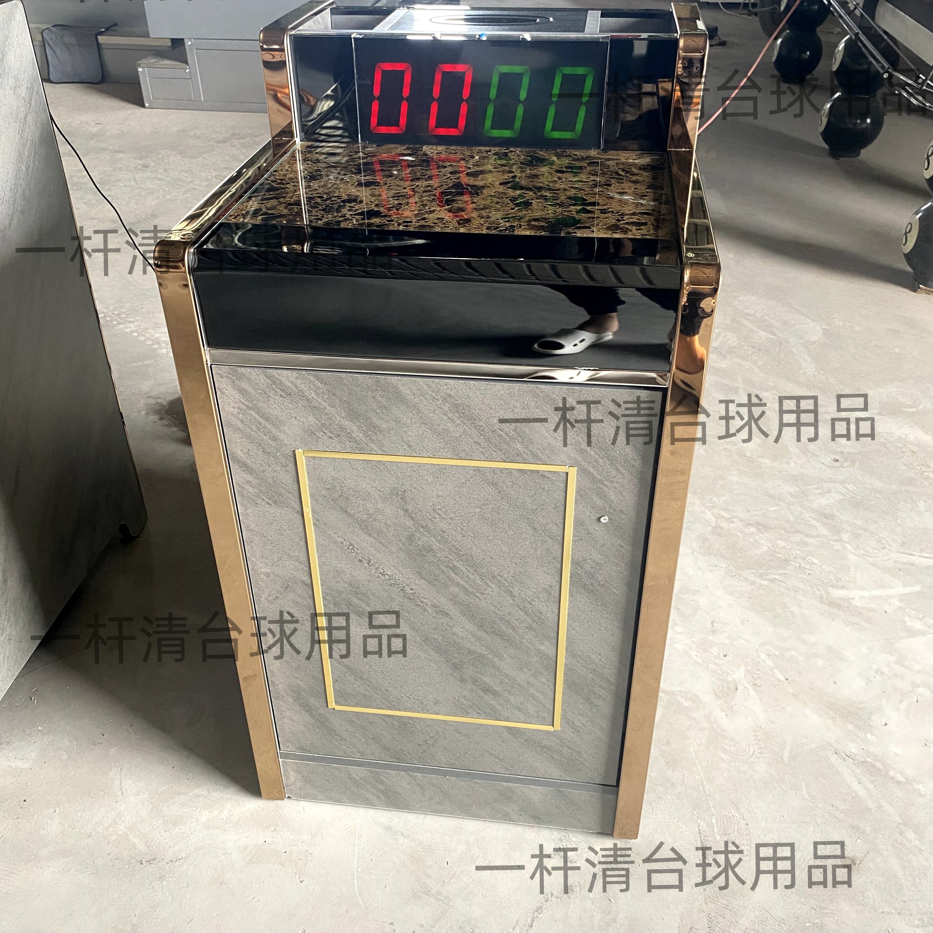 台球室茶几柜台球厅茶几经济性 USB充电桌球房专用沙发观球椅茶几