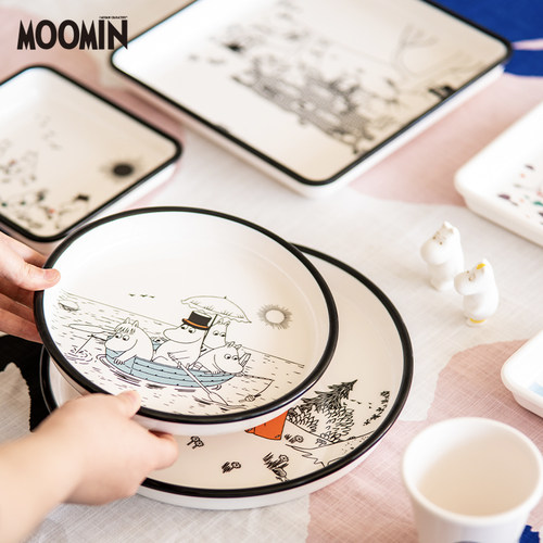 芬兰姆明moomin套装杯子餐盘